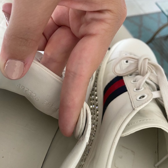 SOLD Gucci Ace Sneakers with Crystals - Picture 6 of 9